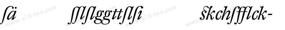 DTLProkyonST Italic字体转换